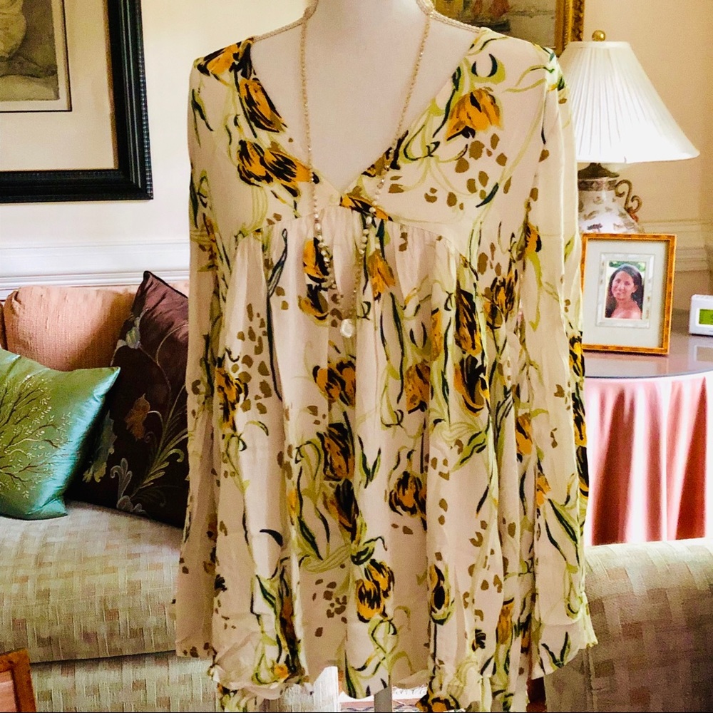 🌺🎉HP🎉🌺 NWT Free People Bella Floral Print Top - Picture 13 of 15